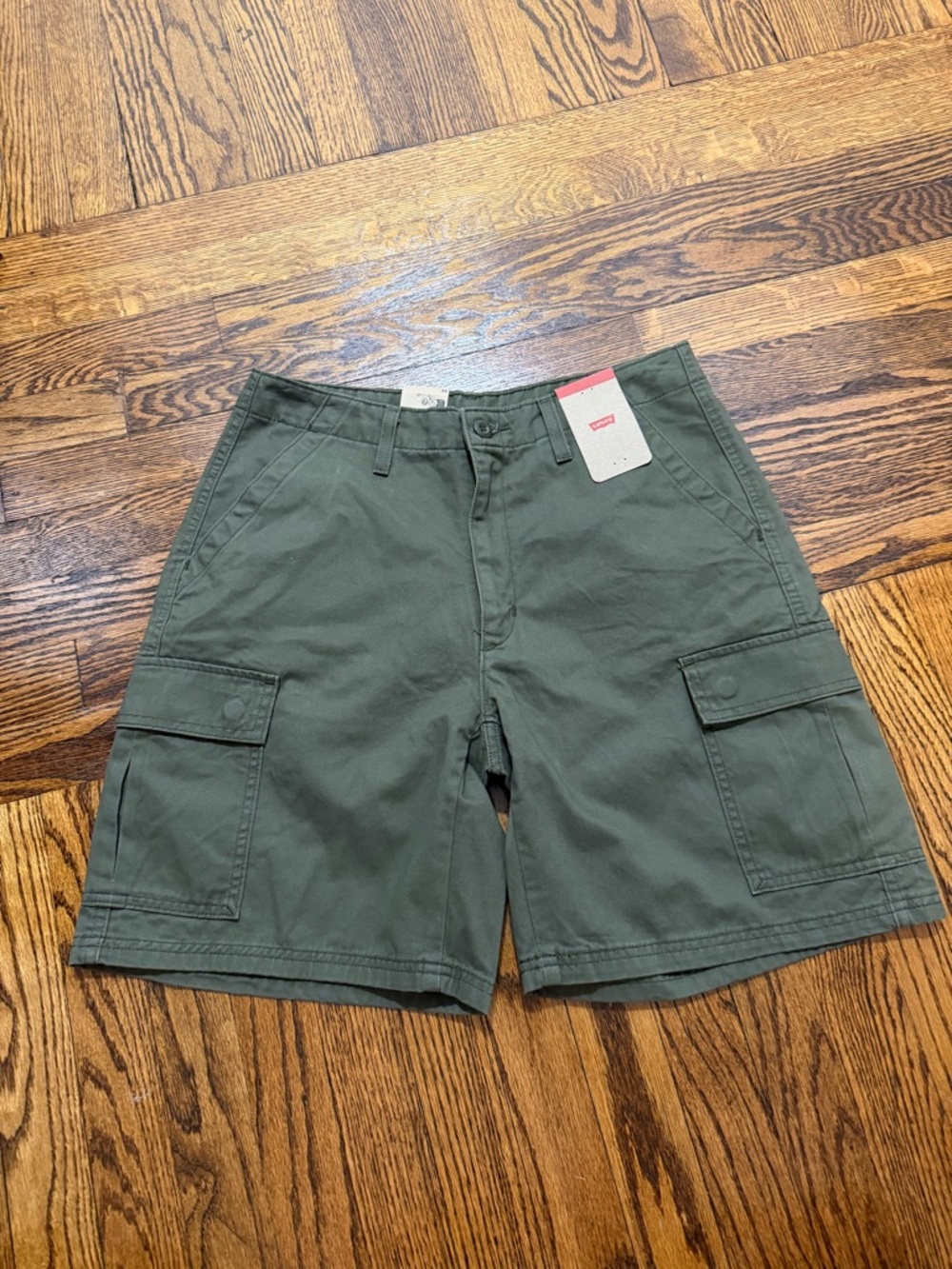 Levi's Olive Green Cargo Shorts